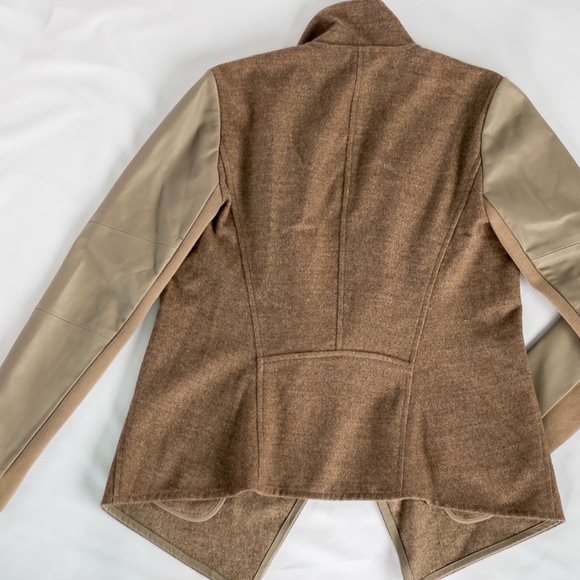 NWT Vince Notch Lapel Genuine Lamb Leather - Picture 6 of 8